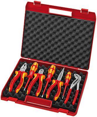 Knipex 002115 Tool Box 7 parts for electrical contractors