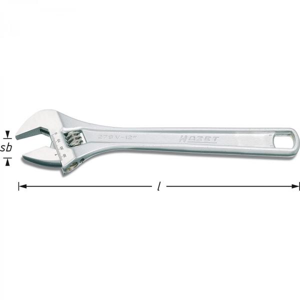 Hazet 279V-8 Adjustable Wrench
