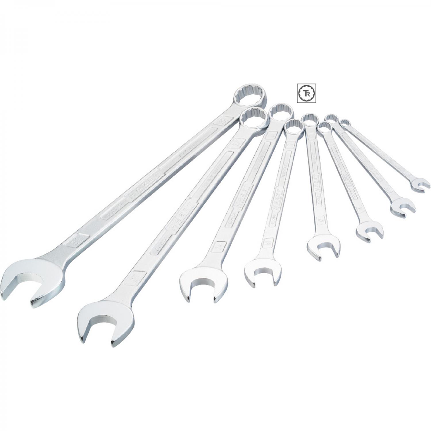 Hazet 600Lg/8 8Piece Extra Long Combination Wrench Set 600Lg Metric