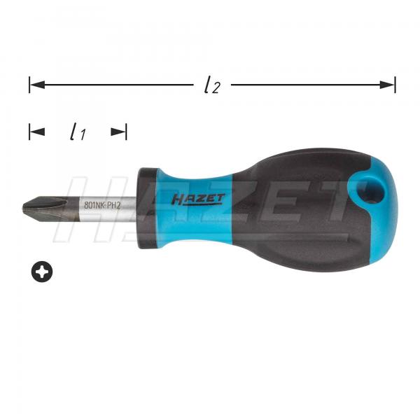 Hazet 801NK-PH Short Philips Screwdriver