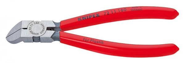 Knipex 7211160 Diagonal Cutter for plastics plastic coated 160 mm