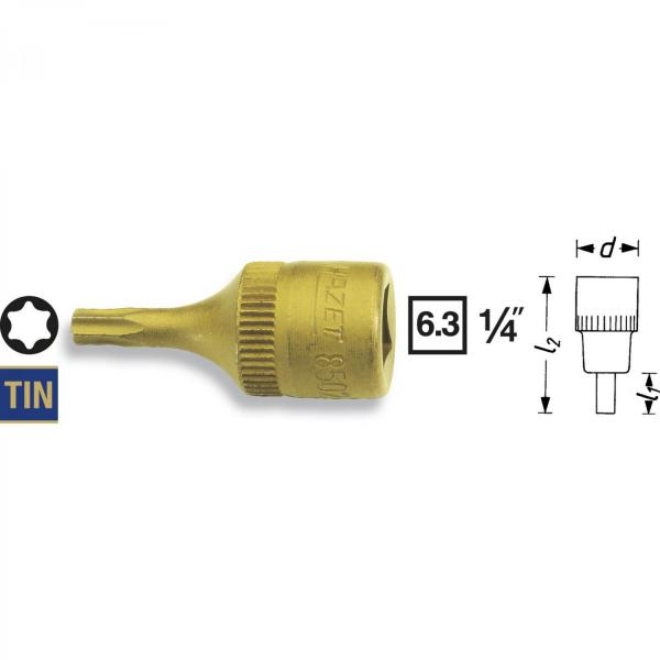 Hazet 8502-T 1/4” TORX® Screwdriver Socket