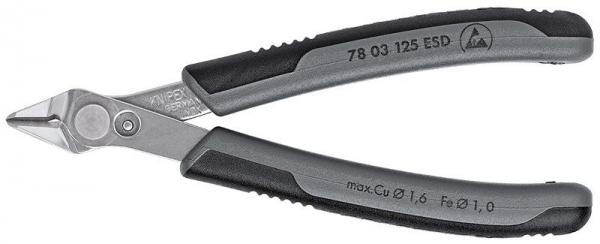 Knipex 7803125ESD Electronic Super Knips® ESD with multi-component grips 125 mm