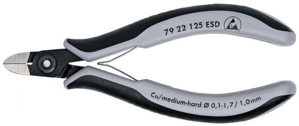 Knipex 7922125ESD Precision Electronics Side Cutter ESD burnished 125 mm