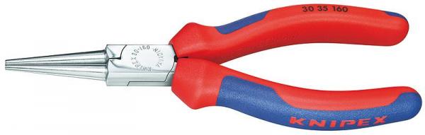 Knipex 3035140 Long Nose Pliers chrome plated with multi-component grips 140 mm