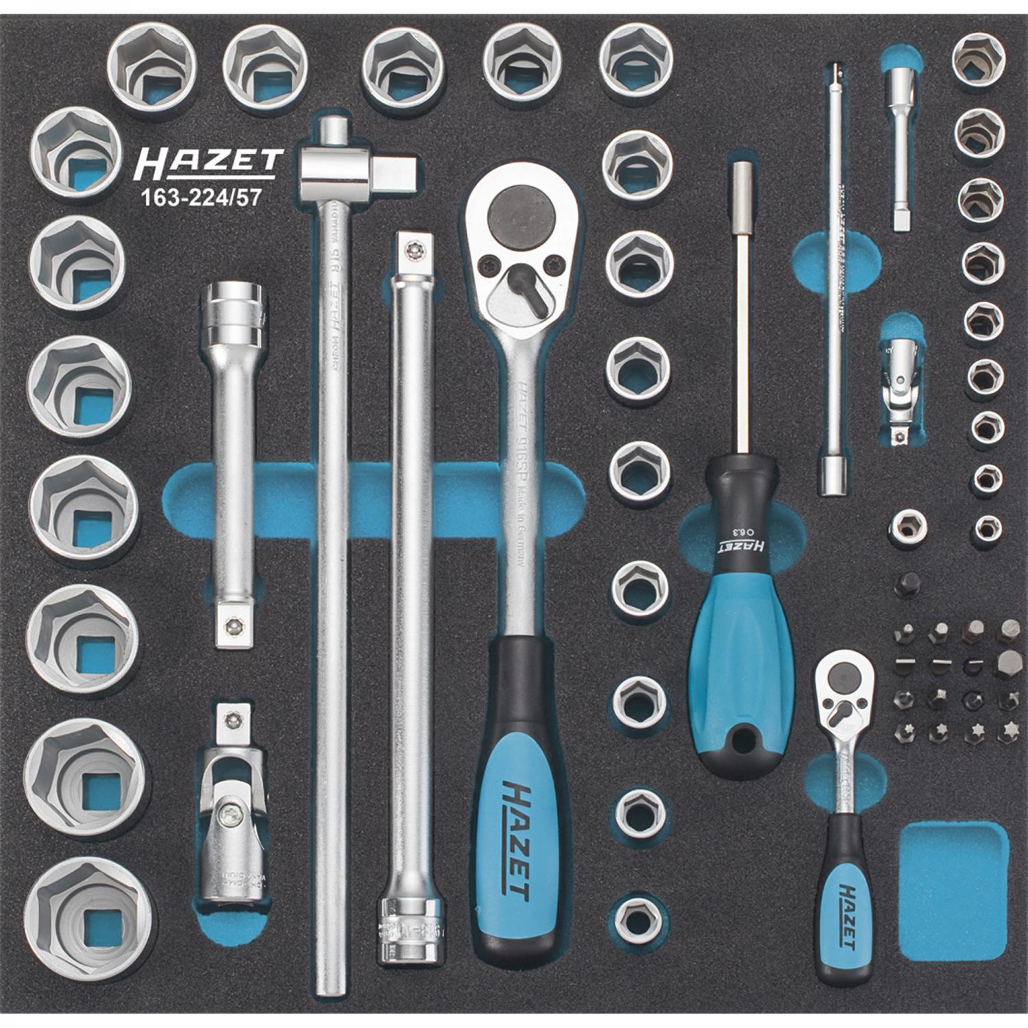 Hazet 163224/57 Socket / Screwdriver Set Tool modules General