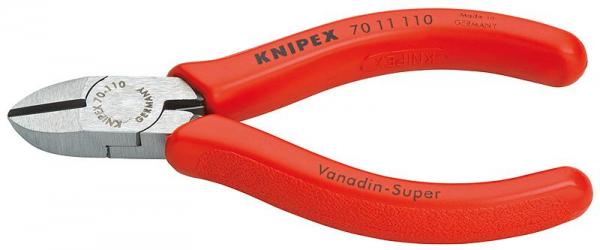 Knipex 7011110 Diagonal Cutter black atramentized plastic coated 110 mm