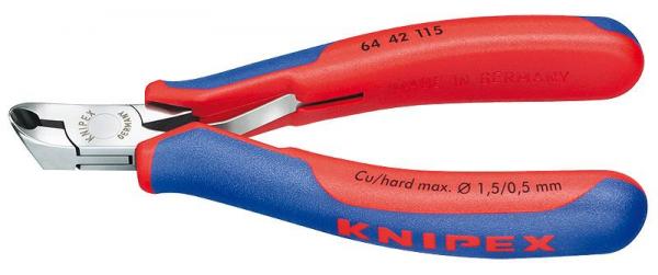 Knipex 6442115 Electronics End Cutting Nipper with multi-component grips 115 mm