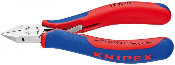 Knipex 7732115 Electronics Diagonal Cutter with multi-component grips 115 mm
