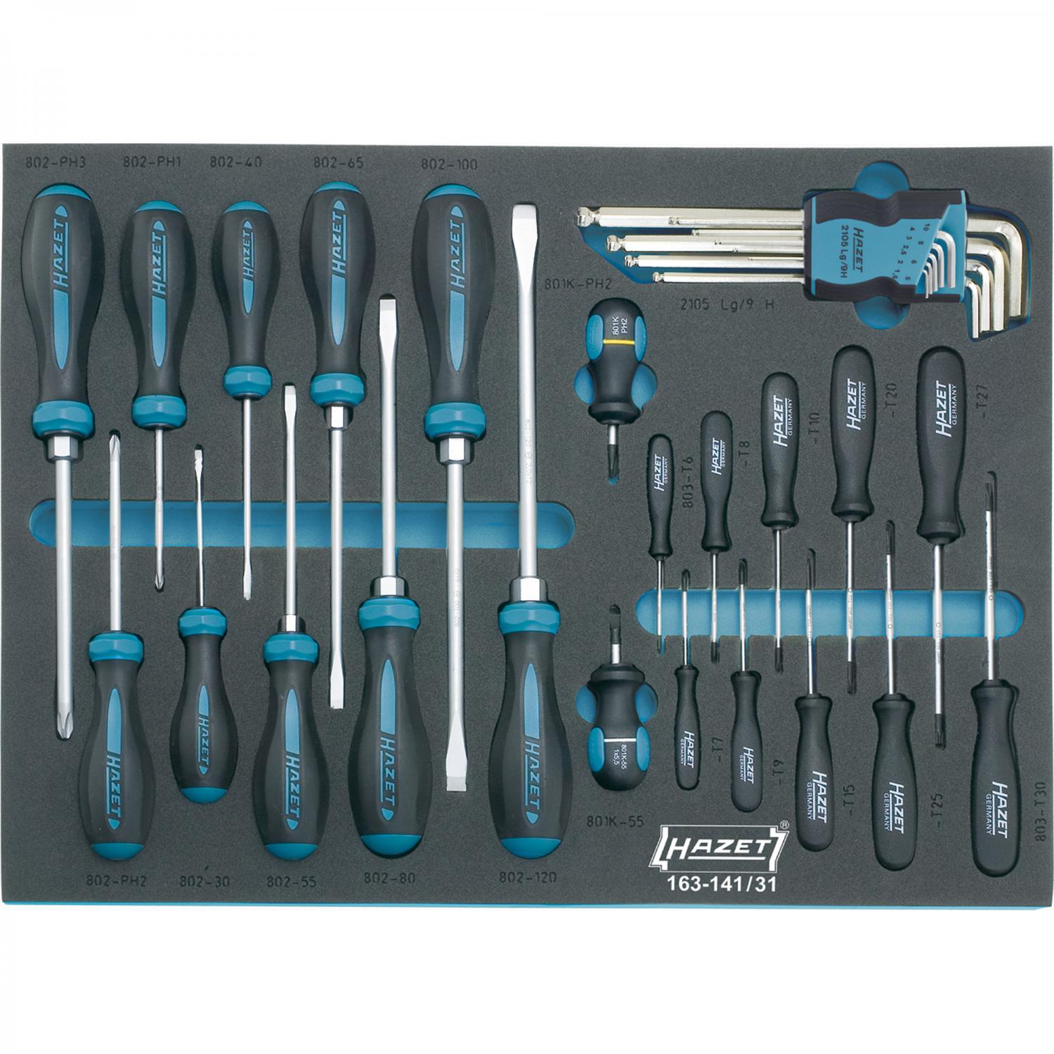 Hazet 163141/31 Screwdriver Set Tool modules General