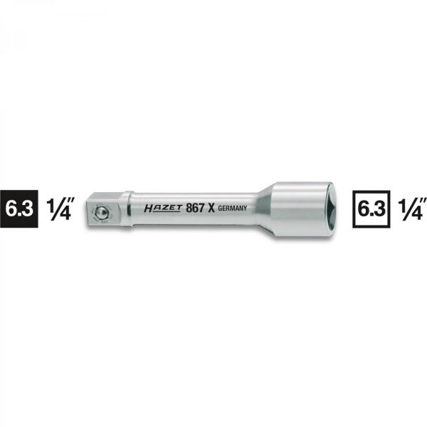 Hazet 867X-2 1/4" drive extension length 55mm (2")