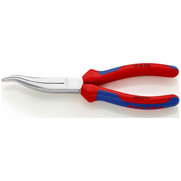 KNIPEX 38 35 200 Mechanics' Pliers with multi-component grips chrome plated 200 mm