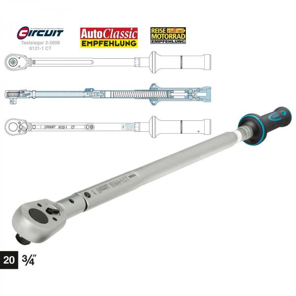 Hazet 6145-1CT Torque Wrench 3/4" drive 300-800 Nm