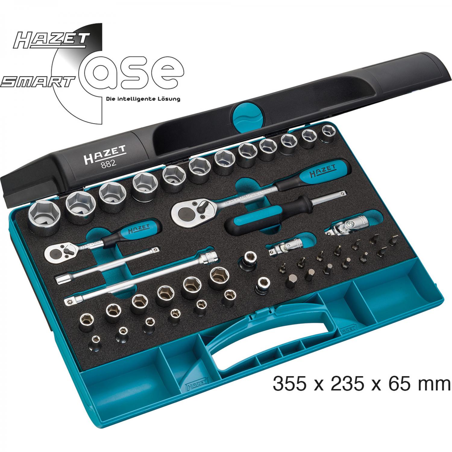 Hazet 882 1/4“ + 3/8” Socket Set (6Point) 3/8“ Socket Sets Range