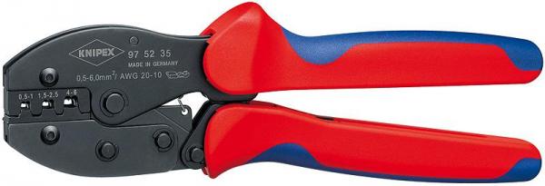 Knipex 975235 KNIPEX PreciForce® Crimping Pliers burnished with multi-component grips 220 mm
