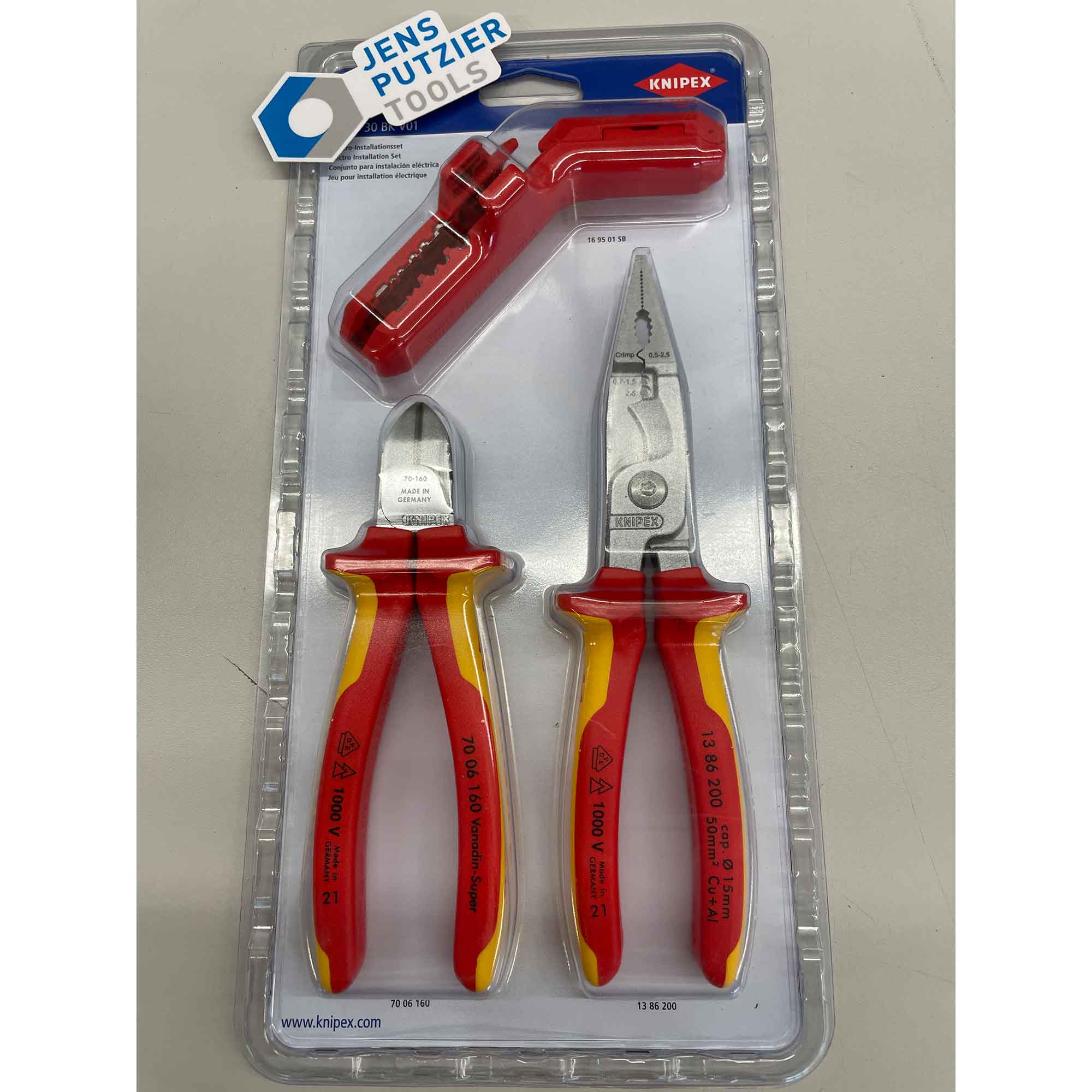 Knipex 003130BKV01 VDE Installation Set | VDE Insulated Tools | Knipex | Tools by Brand | Jens Putzier