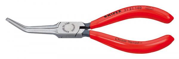Knipex 3121160 Flat Nose Pliers (Needle-Nose Pliers) black atramentized plastic coated 160 mm