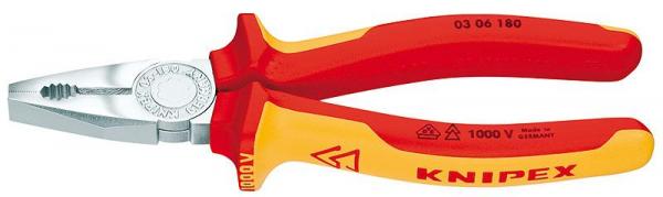 Knipex 0306180 Combination Pliers chrome plated 180 mm