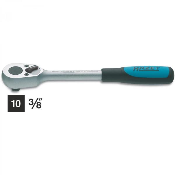 Hazet 8816P Reversible Ratchet · Square, solid 10 mm (3/8 inches) · l: 199 mm