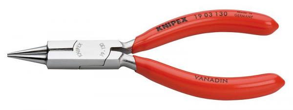 Knipex 1903130 Round Nose Pliers with cutting edge chrome plated 130 mm