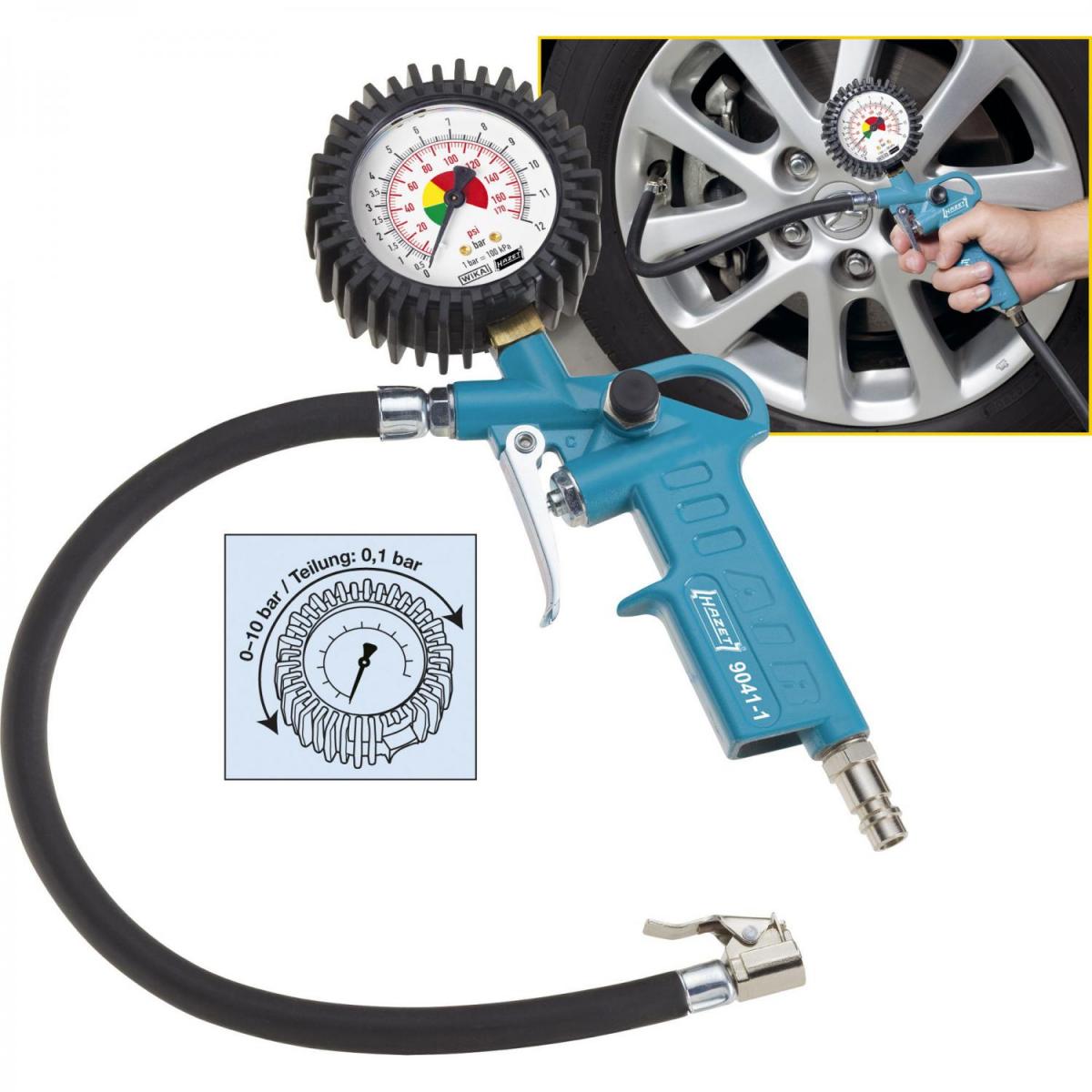 HAZET Tyre inflator 90411 Tire inflators and testers Pneumatic