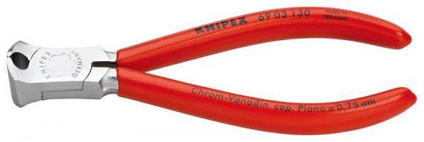 Knipex 6903130 End Cutting Nipper for mechanics chrome plated plastic coated 130 mm