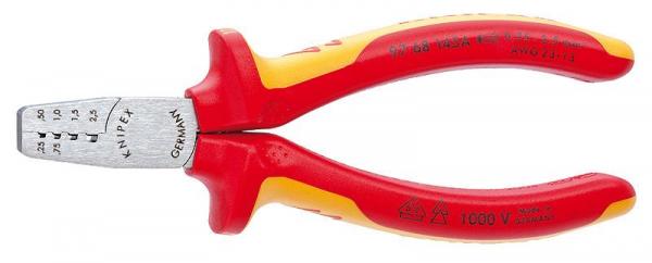 Knipex 9768145A Crimping Pliers for end sleeves (ferrules) 145 mm