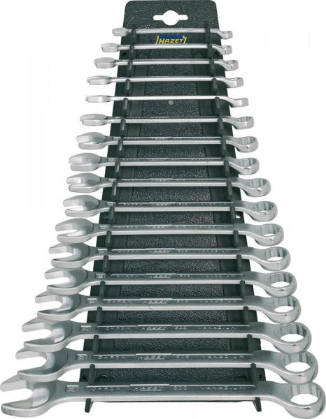 Hazet 603/17H 17-piece Combination Wrench Set with wall holder