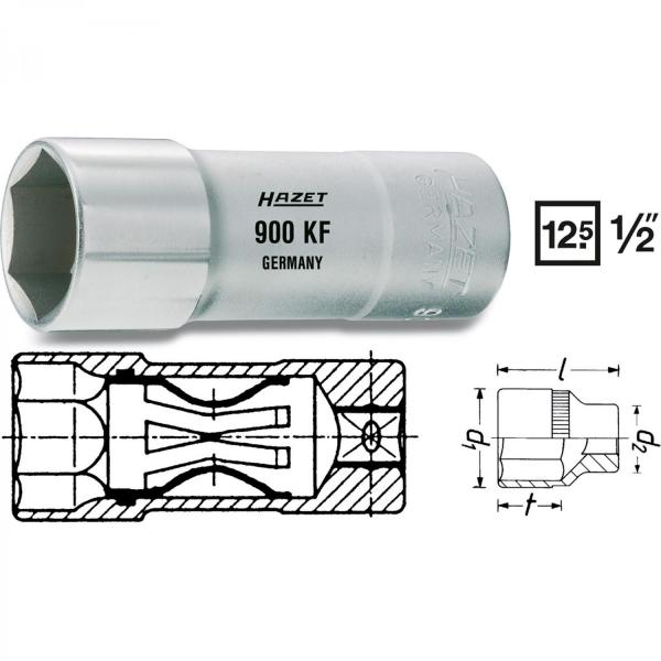 Hazet 900AKF Spark Plug Socket