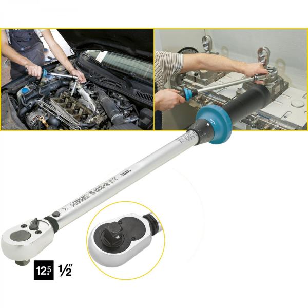 Hazet 5122-2CT Torque Wrench 1/2“ drive 40-200 Nm