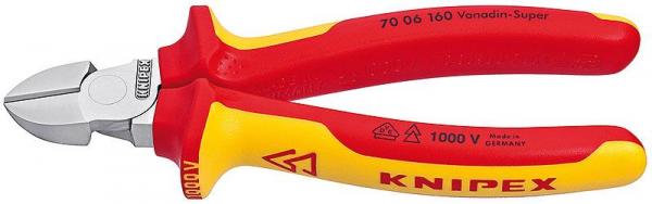 Knipex 7006160 Diagonal Cutter chrome plated 160 mm