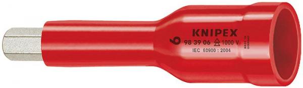 Knipex 984908 Hexagon Socket for hexagonal socket screws with internal square 1/2" 75 mm