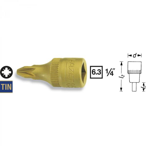 Hazet 8507-PZ 1/4” Pozidriv Screwdriver Socket