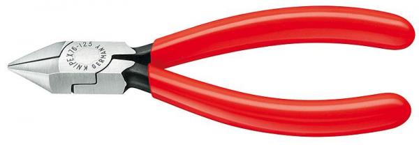 Knipex 7681125 Diagonal Cutter for electromechanics black atramentized plastic coated 125 mm