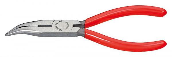 Knipex 2521160 Snipe Nose Side Cutting Pliers black atramentized 160 mm