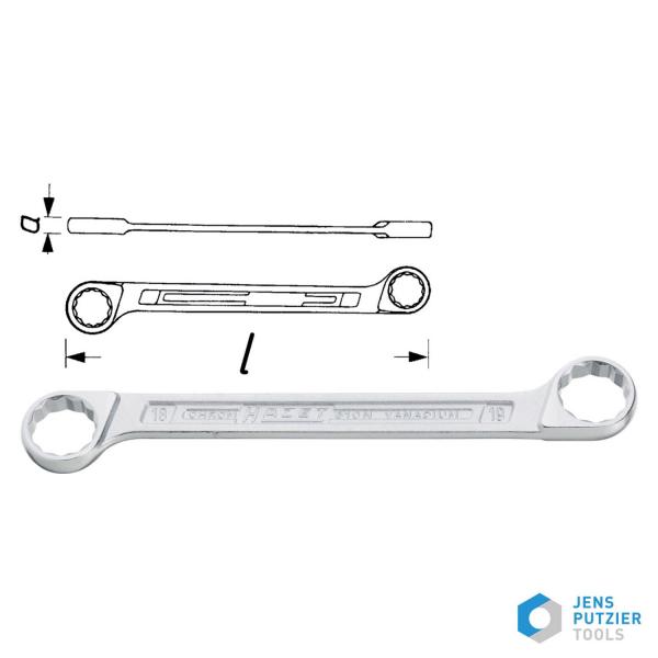 Hazet 610N double box-end wrenches