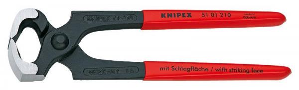 Knipex 5101210 Hammerhead Style Carpenters' Pincers black atramentized plastic coated 210 mm