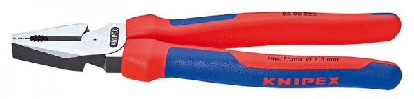 Knipex 0202225 High Leverage Combination Pliers black atramentized 225 mm