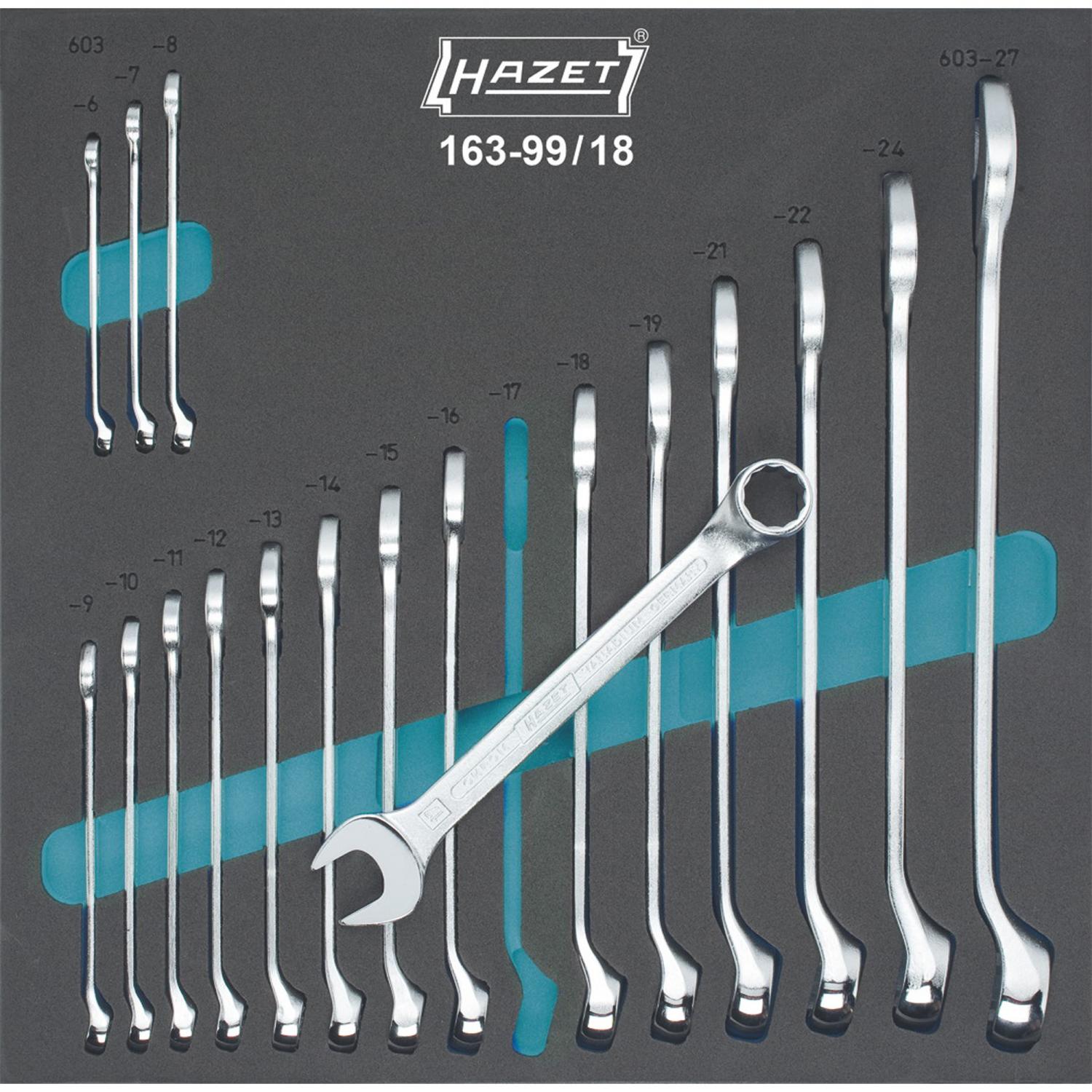 Hazet 16399/18 Combination Wrench Set Tool modules General
