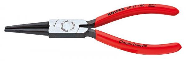 Knipex 3031160 Long Nose Pliers black atramentized plastic coated 160 mm