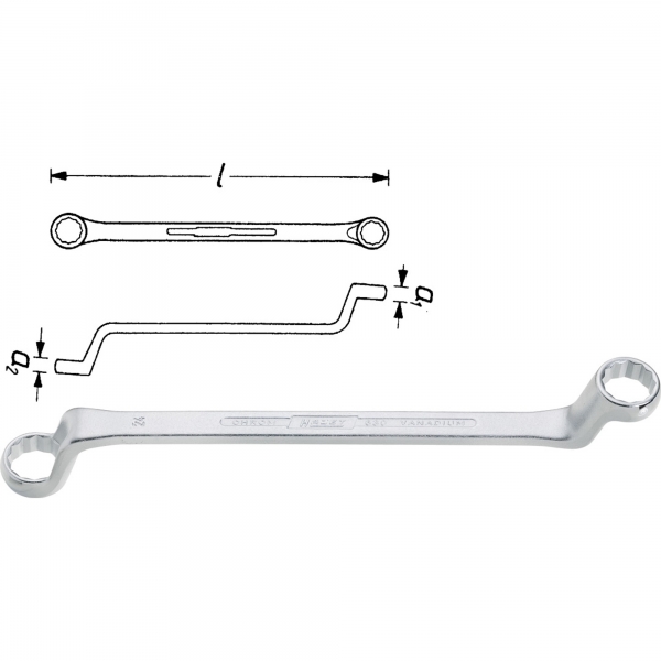Hazet 630-10x11 Double Box-End Wrench