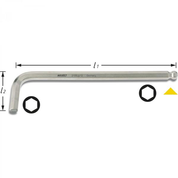 Hazet 2105LG Long Hex Screwdriver