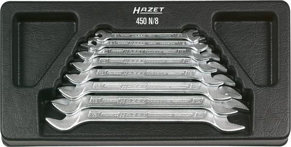 Hazet 450N/8 Double Open-End Wrench Set