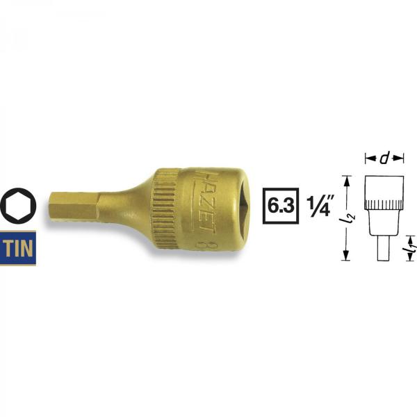 Hazet 8501 1/4” Hexagon Screwdriver Socket