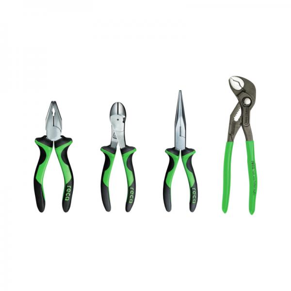 RECA Green 2C pliers set 1, 4 pcs. Green Pliers Reca Green Tools