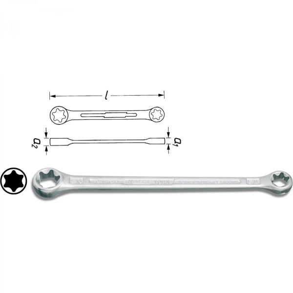 Hazet 609 TORX® double box-end wrench